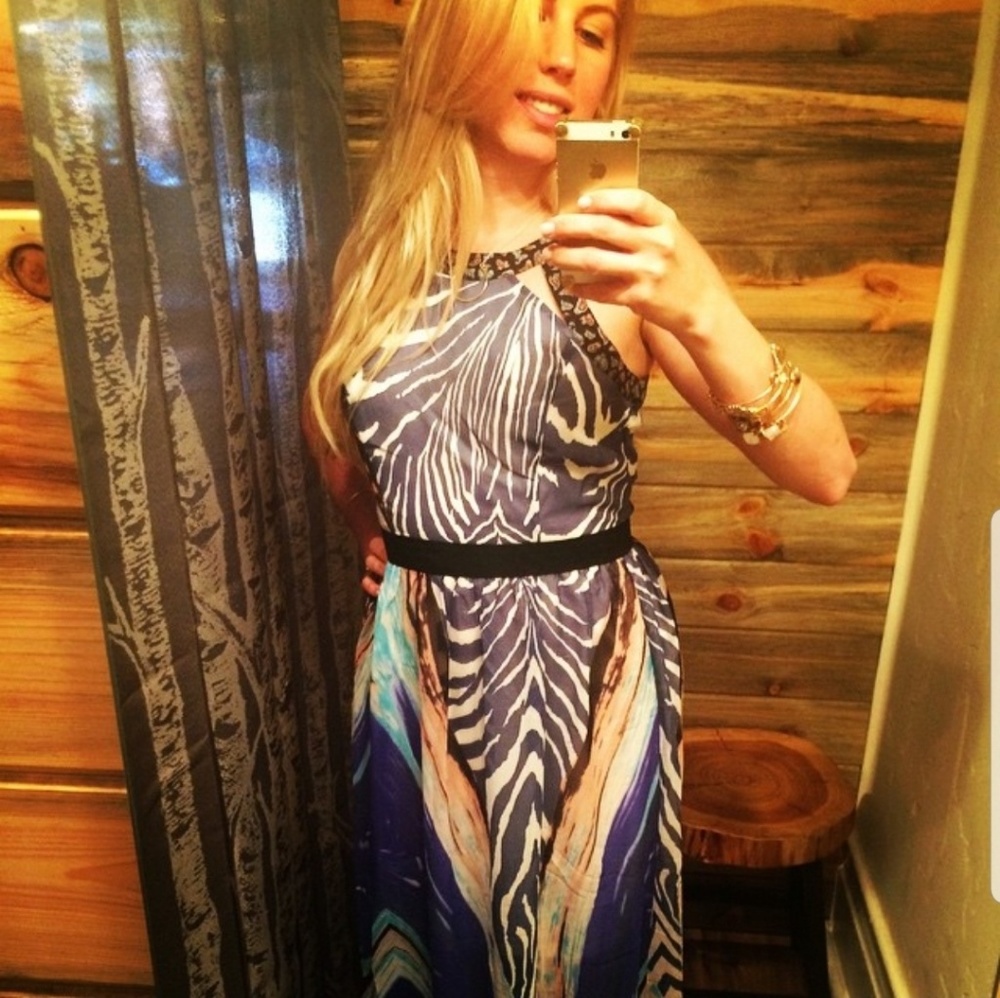 Multi colored maxi dress